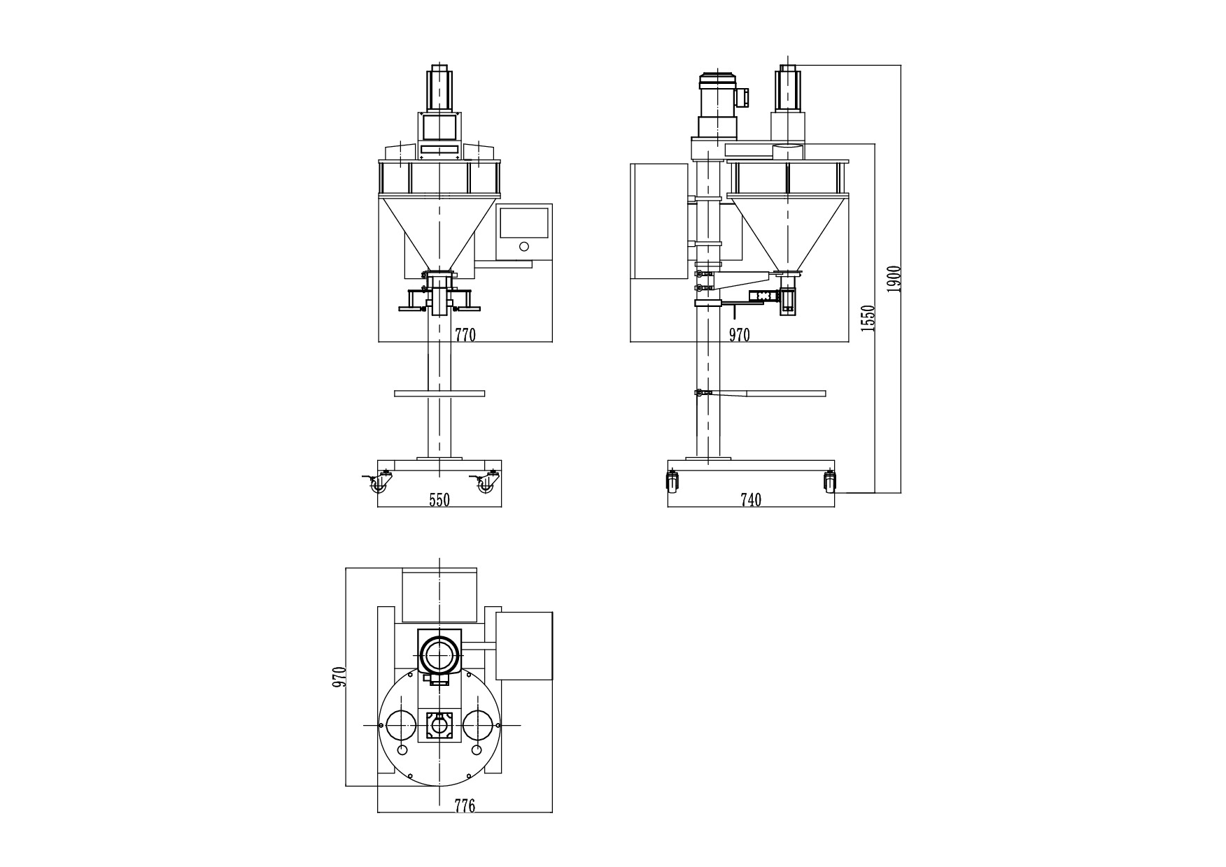 Máquina de enchimento de pó GMB-02D