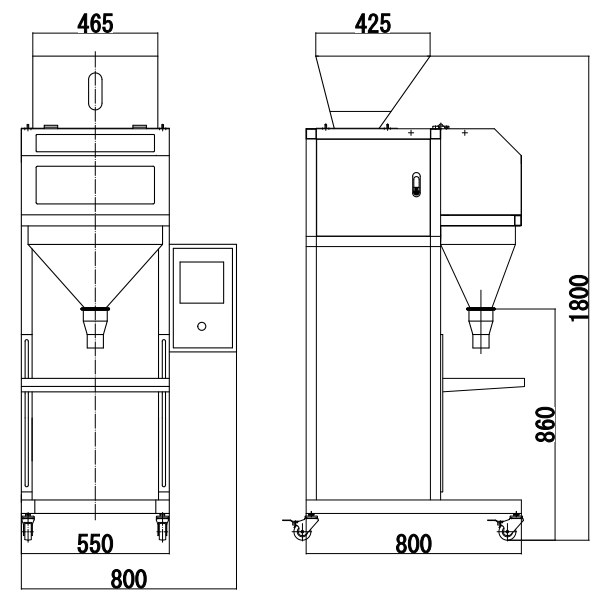 Máquina de enchimento de pó GMB-02B