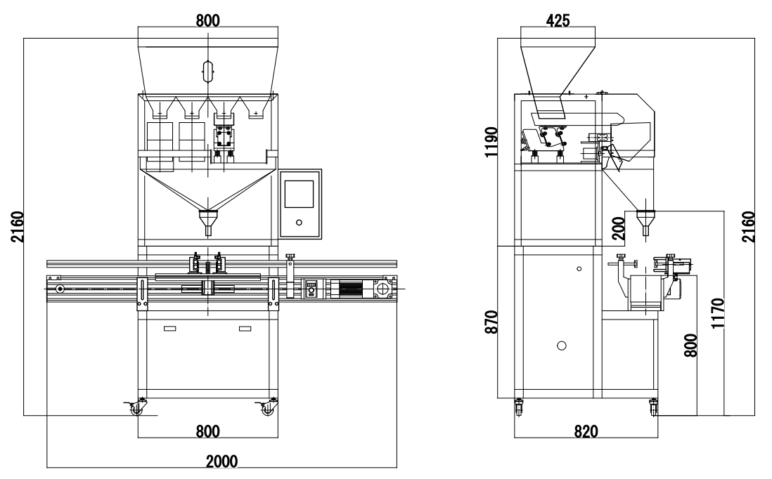 Máquina de enchimento de grânulos GMB-02C (quatro escalas)