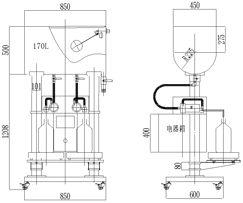 Máquina de enchimento de pesagem líquida APG-02B